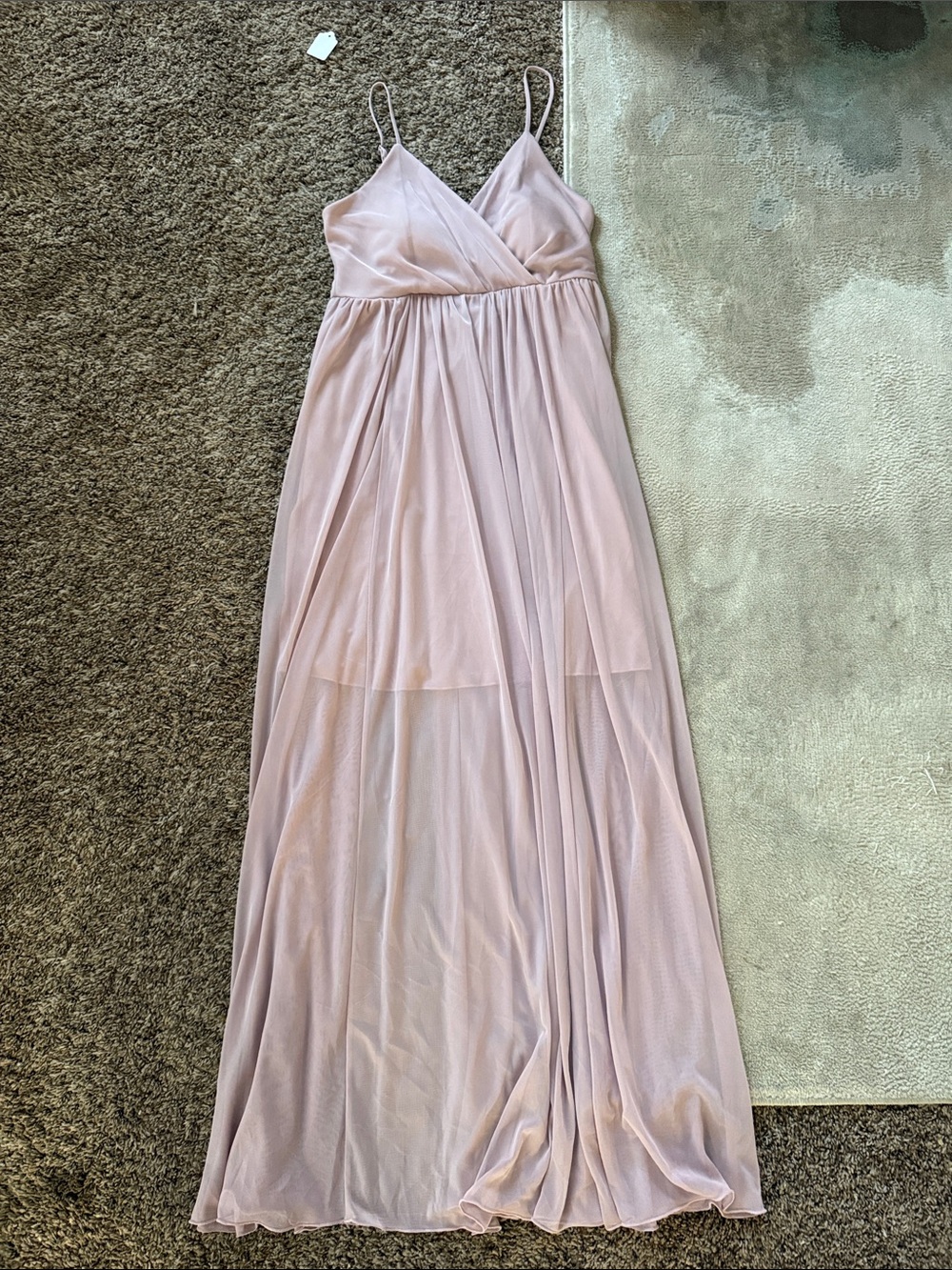 Sweet Storm Dusty Pink Chiffon Maxi Dress